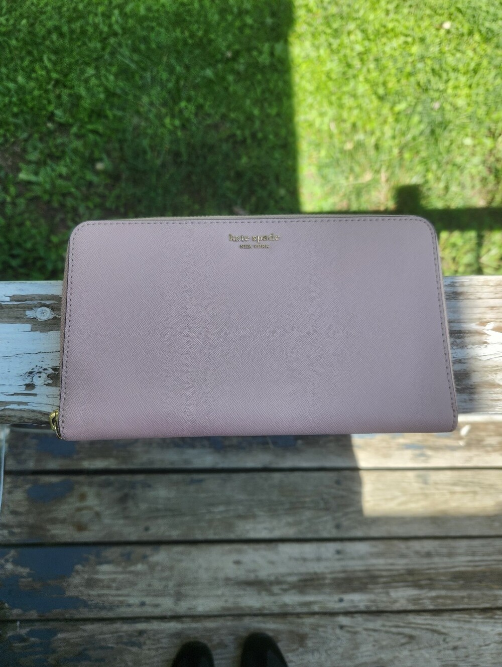 Kate Spade Large Soft Pink Wallet Clutch Like New